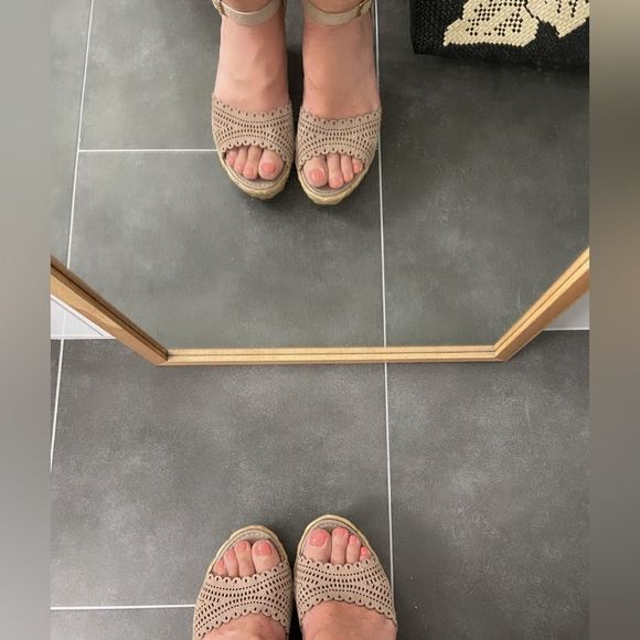 Wedge Ankle Strap Sandal Made in Italy - Picture 3 of 8